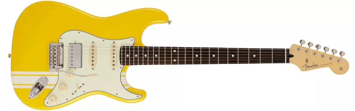 Fender Japan Hybrid II Stratocaster HSS Grafitti Yellow
